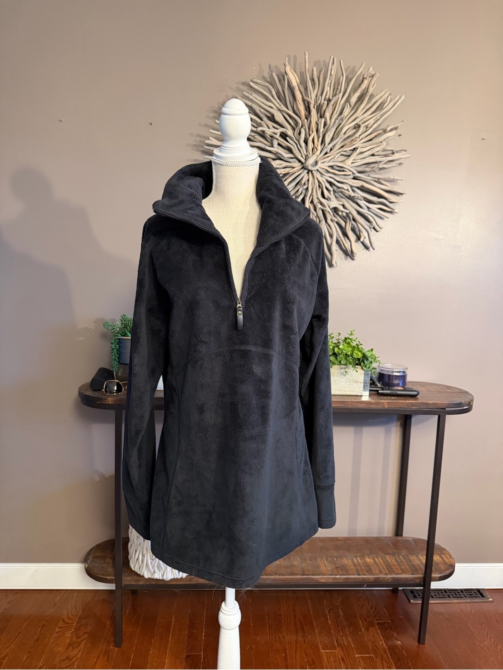 Obermeyer Pullover Fleece 3/4 zip longer style ski snowboard